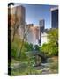 USA, New York, Manhattan, Central Park, the Pond-Alan Copson-Stretched Canvas