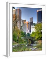 USA, New York, Manhattan, Central Park, the Pond-Alan Copson-Framed Photographic Print