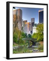 USA, New York, Manhattan, Central Park, the Pond-Alan Copson-Framed Photographic Print