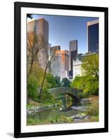 USA, New York, Manhattan, Central Park, the Pond-Alan Copson-Framed Photographic Print