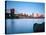 USA, New York, Manhattan, Downtown Financial District and Brooklyn Bridge-Alan Copson-Stretched Canvas