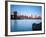 USA, New York, Manhattan, Downtown Financial District and Brooklyn Bridge-Alan Copson-Framed Photographic Print