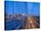 USA, New York, Manhattan, Downtown Financial District and Brooklyn Bridge-Alan Copson-Stretched Canvas