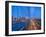 USA, New York, Manhattan, Downtown Financial District and Brooklyn Bridge-Alan Copson-Framed Photographic Print