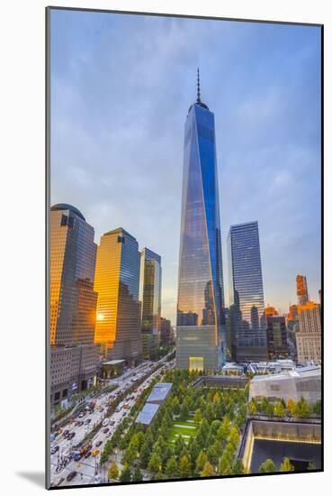 Usa, New York, Manhattan, Downtown, World Trade Center, Freedom Tower or One World Trade Center-Alan Copson-Mounted Photographic Print