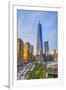 Usa, New York, Manhattan, Downtown, World Trade Center, Freedom Tower or One World Trade Center-Alan Copson-Framed Photographic Print