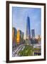 Usa, New York, Manhattan, Downtown, World Trade Center, Freedom Tower or One World Trade Center-Alan Copson-Framed Photographic Print