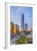 Usa, New York, Manhattan, Downtown, World Trade Center, Freedom Tower or One World Trade Center-Alan Copson-Framed Photographic Print