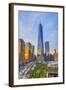 Usa, New York, Manhattan, Downtown, World Trade Center, Freedom Tower or One World Trade Center-Alan Copson-Framed Photographic Print