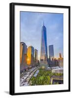 Usa, New York, Manhattan, Downtown, World Trade Center, Freedom Tower or One World Trade Center-Alan Copson-Framed Photographic Print