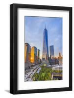 Usa, New York, Manhattan, Downtown, World Trade Center, Freedom Tower or One World Trade Center-Alan Copson-Framed Photographic Print