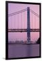 USA, New York, Manhattan, George Washington Bridge & the Hudson river-Christian Heeb-Framed Photographic Print