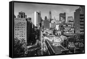 Usa, New York, Manhattan, Lower Manhattan, Chinatown-Alan Copson-Framed Stretched Canvas