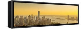 Usa, New York, Manhattan, Lower Manhattan, Freedom Tower-Alan Copson-Framed Stretched Canvas
