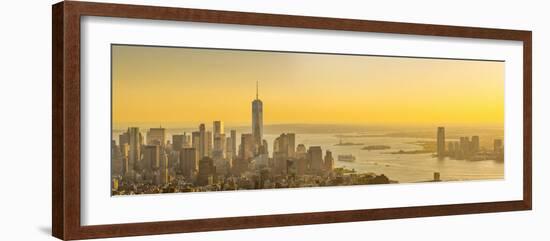 Usa, New York, Manhattan, Lower Manhattan, Freedom Tower-Alan Copson-Framed Photographic Print