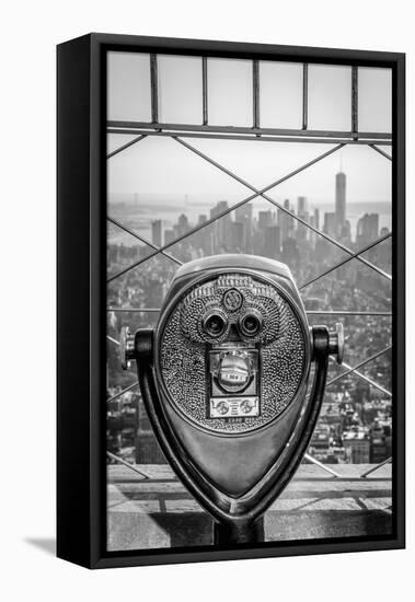 Usa, New York, Manhattan, Lower Manhattan from Empire State Building, Freedom Tower in Background-Alan Copson-Framed Stretched Canvas