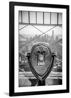 Usa, New York, Manhattan, Lower Manhattan from Empire State Building, Freedom Tower in Background-Alan Copson-Framed Photographic Print