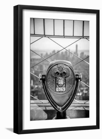 Usa, New York, Manhattan, Lower Manhattan from Empire State Building, Freedom Tower in Background-Alan Copson-Framed Photographic Print