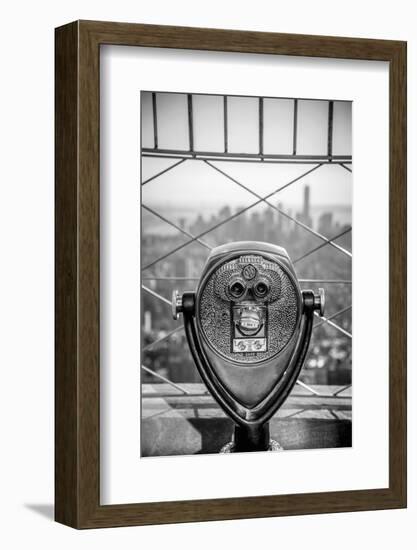 Usa, New York, Manhattan, Lower Manhattan from Empire State Building, Freedom Tower in Background-Alan Copson-Framed Photographic Print
