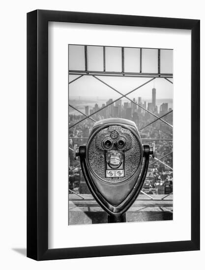 Usa, New York, Manhattan, Lower Manhattan from Empire State Building, Freedom Tower in Background-Alan Copson-Framed Photographic Print