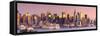 USA, New York, Manhattan, Midtown across the Hudson River-Alan Copson-Framed Stretched Canvas