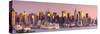 USA, New York, Manhattan, Midtown across the Hudson River-Alan Copson-Stretched Canvas