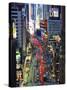 USA, New York, Manhattan, Midtown, Broadway Towards Times Square-Alan Copson-Stretched Canvas