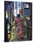 USA, New York, Manhattan, Midtown, Broadway Towards Times Square-Alan Copson-Stretched Canvas