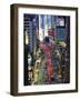 USA, New York, Manhattan, Midtown, Broadway Towards Times Square-Alan Copson-Framed Photographic Print