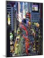 USA, New York, Manhattan, Midtown, Broadway Towards Times Square-Alan Copson-Mounted Photographic Print