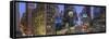 Usa, New York, Manhattan, Midtown, Broadway Towards Times Square-Alan Copson-Framed Stretched Canvas