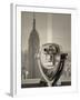 USA, New York, Manhattan, Midtown, Empire State Building from Top of the Rock, Rockefeller Center, -Alan Copson-Framed Photographic Print