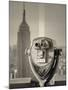 USA, New York, Manhattan, Midtown, Empire State Building from Top of the Rock, Rockefeller Center, -Alan Copson-Mounted Photographic Print