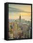 USA, New York, Manhattan, Midtown from Top of the Rock at the Rockefeller Center-Alan Copson-Framed Stretched Canvas