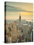 USA, New York, Manhattan, Midtown from Top of the Rock at the Rockefeller Center-Alan Copson-Stretched Canvas