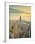 USA, New York, Manhattan, Midtown from Top of the Rock at the Rockefeller Center-Alan Copson-Framed Photographic Print