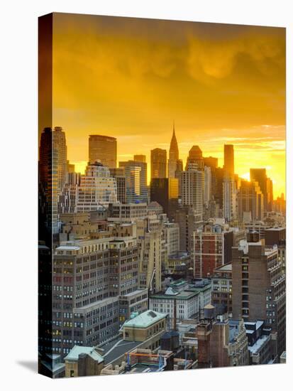 USA, New York, Manhattan, Midtown, Including Empire State Building-Alan Copson-Stretched Canvas