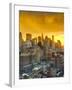 USA, New York, Manhattan, Midtown, Including Empire State Building-Alan Copson-Framed Photographic Print