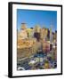 USA, New York, Manhattan, Midtown Skyline and Chrysler Building-Alan Copson-Framed Photographic Print