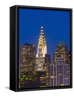 USA, New York, Manhattan, Midtown Skyline and Chrysler Building-Alan Copson-Framed Stretched Canvas