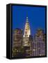 USA, New York, Manhattan, Midtown Skyline and Chrysler Building-Alan Copson-Framed Stretched Canvas