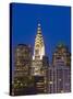 USA, New York, Manhattan, Midtown Skyline and Chrysler Building-Alan Copson-Stretched Canvas