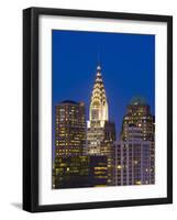 USA, New York, Manhattan, Midtown Skyline and Chrysler Building-Alan Copson-Framed Photographic Print
