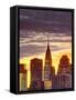 USA, New York, Manhattan, Midtown Skyline and Chrysler Building-Alan Copson-Framed Stretched Canvas