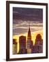 USA, New York, Manhattan, Midtown Skyline and Chrysler Building-Alan Copson-Framed Premium Photographic Print