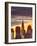 USA, New York, Manhattan, Midtown Skyline and Chrysler Building-Alan Copson-Framed Photographic Print