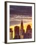 USA, New York, Manhattan, Midtown Skyline and Chrysler Building-Alan Copson-Framed Photographic Print