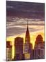 USA, New York, Manhattan, Midtown Skyline and Chrysler Building-Alan Copson-Mounted Photographic Print