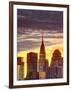 USA, New York, Manhattan, Midtown Skyline and Chrysler Building-Alan Copson-Framed Photographic Print