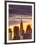 USA, New York, Manhattan, Midtown Skyline and Chrysler Building-Alan Copson-Framed Photographic Print